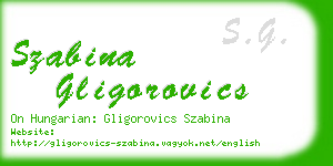 szabina gligorovics business card